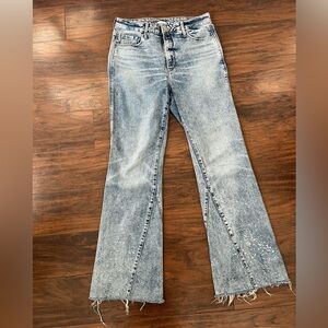 High waisted flare jeans